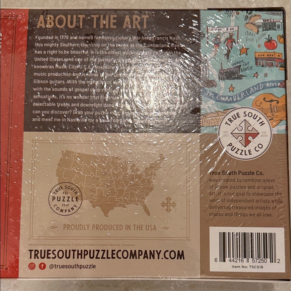 True South Nashville 500 Puzzle 24x18 Sealed Box - Picture 5 of 5